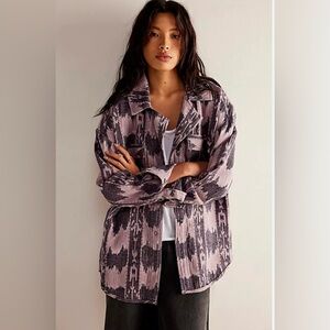 We the Free Izzie Cargo Jacquard Shirt